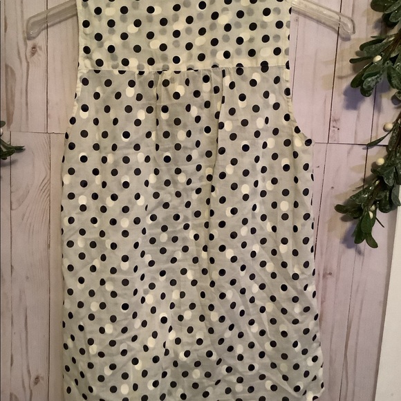 J Crew, women’s sleeveless top, black and cream, size 4 - Picture 5 of 7